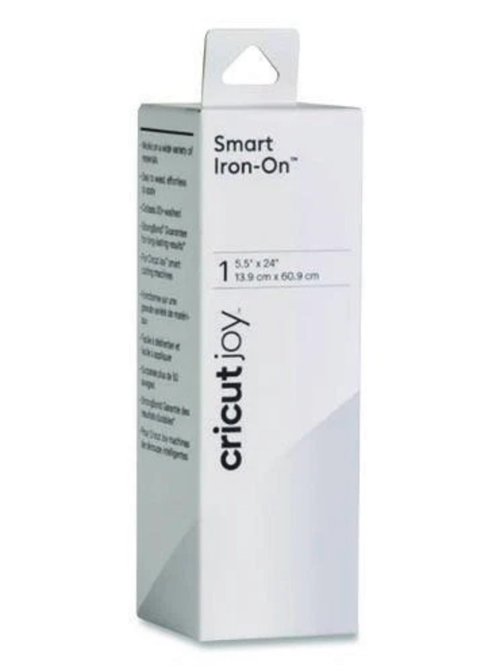 Cricut Smart Iron-On Material for Fabric, 5.5 x 24, White